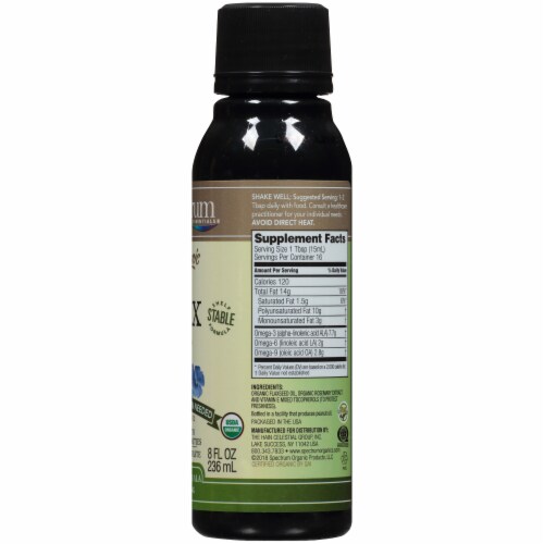 Spectrum Essentials® Organic Flax Oil Perspective: right