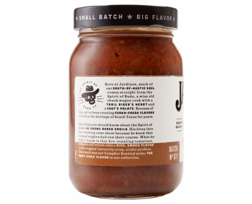 Jardines Campfire Roasted Medium Salsa Perspective: right