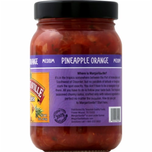 Margaritaville® Medium Chunky Pineapple Orange Salsa Perspective: right
