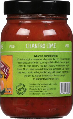 Margaritaville Mild Chunky Cilantro Lime Salsa Perspective: right