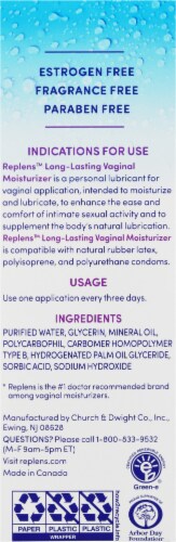 Replens Long Lasting Vaginal Moisturizer 8 Pre-filled Disposable  Applicators