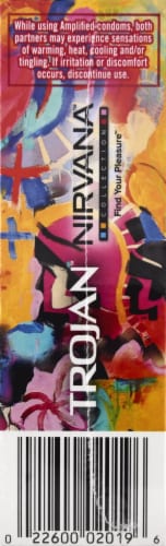 Trojan Nirvana Find Your Pleasure Collection Lubricated Latex Condoms Variety Pack Perspective: right