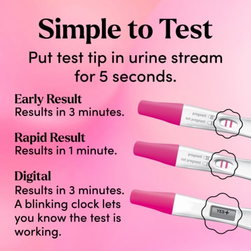 First Response Triple Check Pregnancy Test Kit Perspective: right