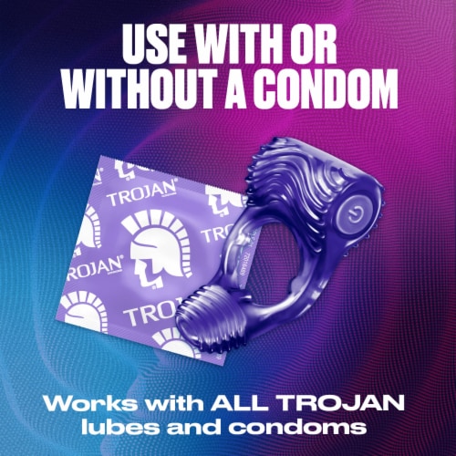 Trojan Tandem Couples Vibrating Ring Perspective: right