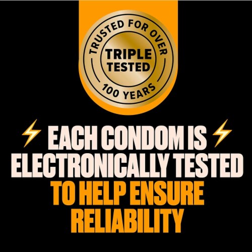 Trojan Magnum Ecstasy Ultra Smooth Lubricated Large Size Latex Condoms 10 Count Perspective: right