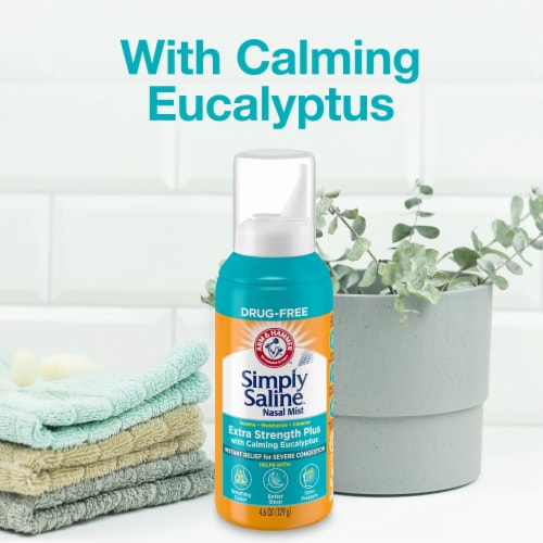 Arm & Hammer™ Simply Saline™ Extra Strength+ Nasal Spray Perspective: right