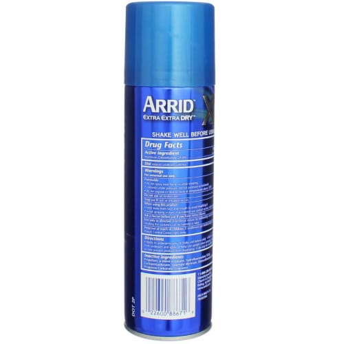 Arrid Extra Extra Dry Ultra Fresh Aerosol Antiperspirant Deodorant Perspective: right