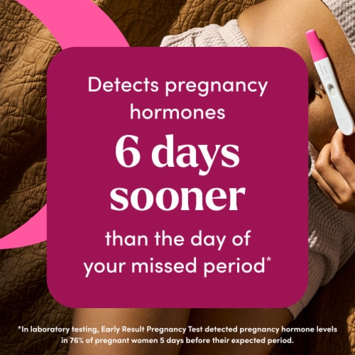 First Response Early Result Pregnancy Test Perspective: right