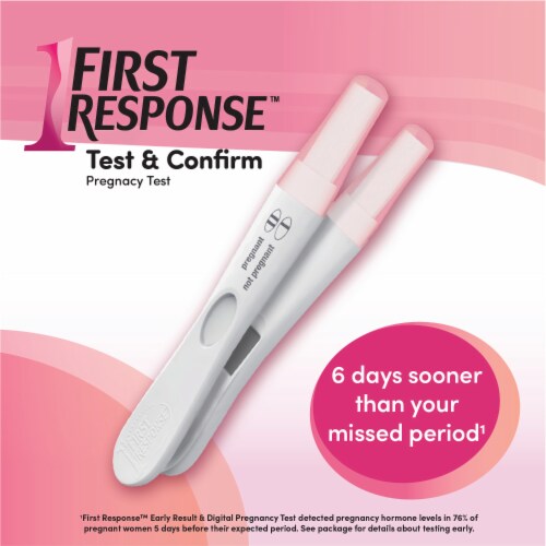 First Response Early Result Test and Digital Pregnancy Test Perspective: right