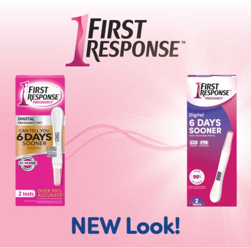 First Response™ Digital Pregnancy Test Perspective: right