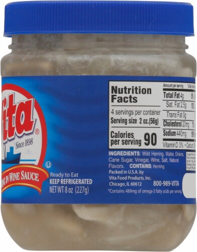 Vita® Wild Herring in Wine Sauce Perspective: right