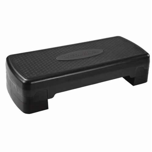 Stamina Adjustable Aerobic Step Multipurpose Home Gym Workout Equipment Black 1 Piece Mariano s