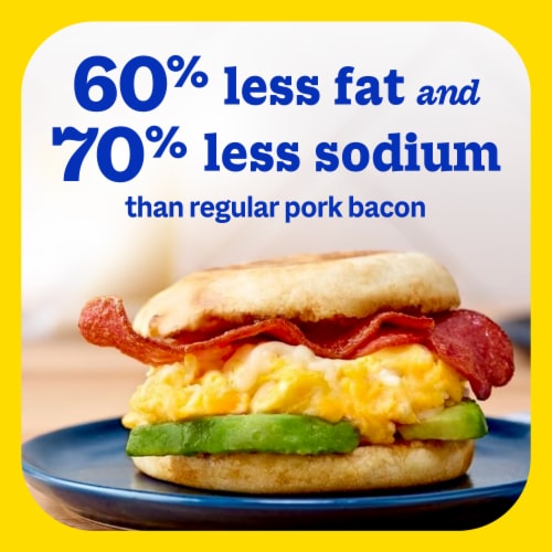 Butterball Turkey Bacon, Lower Sodium, Smoke-Cured, Chopped and Formed, 12 oz