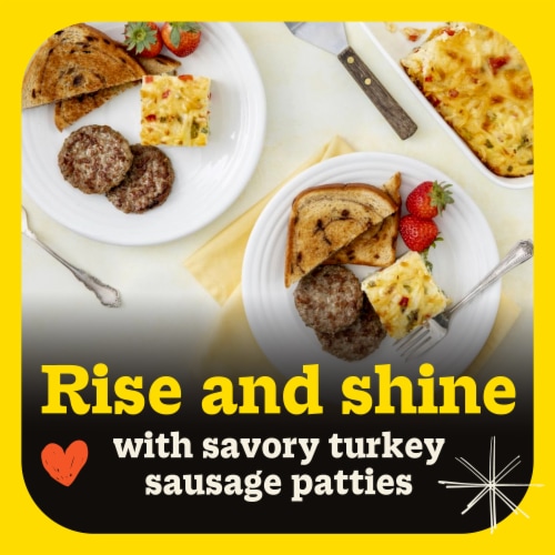 Butterball All Natural Turkey Breakfast Sausage Patties, 8 Patties Perspective: right