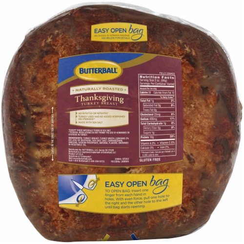 Butterball Thanksgiving-Style Deli Sliced Roasted Turkey Breast Perspective: right