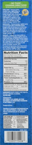 Butterball® All Natural White Meat Turkey Burgers Perspective: right