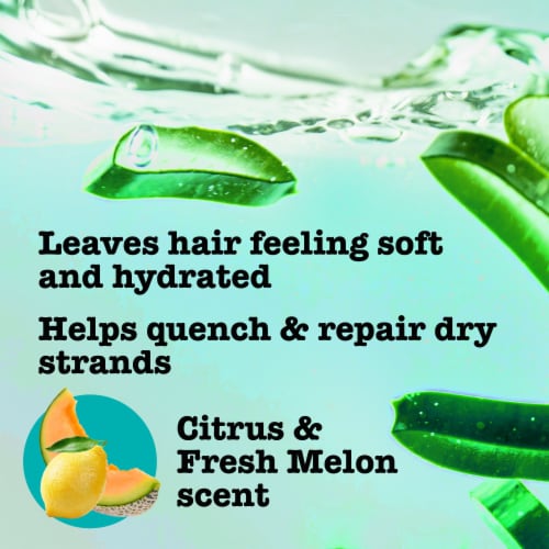 Maui Moisture Heal & Hydrate + Shea Butter Shampoo for Dry, Damaged Curls, Sulfate-Free Surfactants Perspective: right