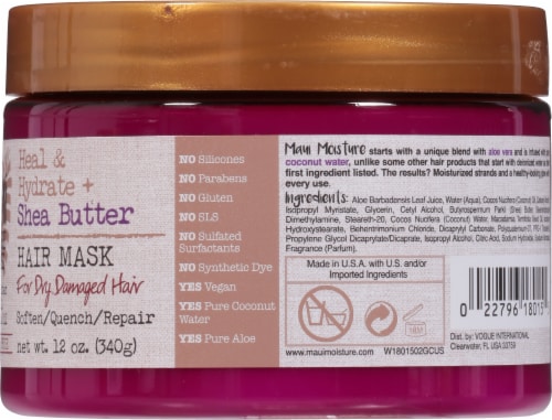 Maui Moisture Heal & Hydrate + Shea Butter Hair Mask Perspective: right
