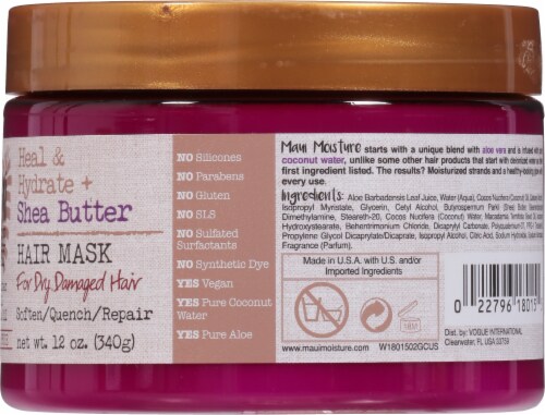 Maui Moisture Heal & Hydrate + Shea Butter Hair Mask Perspective: right