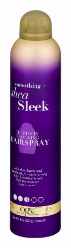 Ogx Humidity Blocking Smoothing Shea Sleek Hairspray Perspective: right