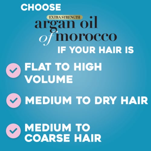 OGX Extra Strength Argan Oil Of Morocco Hydrating Shampoo Perspective: right