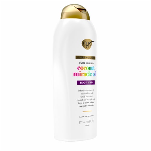 OGX Extra Creamy + Coconut Miracle Oil Ultra Moisture Body Wash Perspective: right