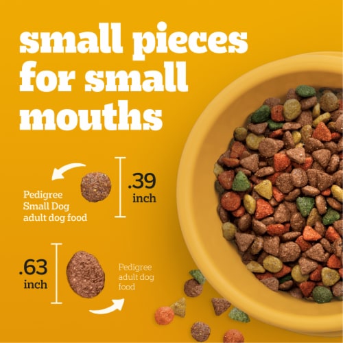 Pedigree Small Dog Adult Dry Dog Food Chicken Rice and Vegetable Flavor Perspective: right