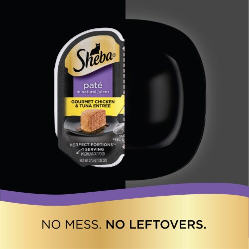 SHEBA PERFECT PORTIONS Gourmet Chicken & Tuna Entree Adult Wet Cat Food Pate Perspective: right