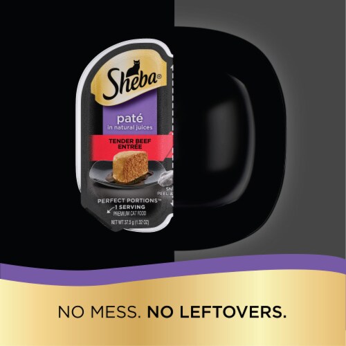 Sheba Perfect Portions Tender Beef Adult Wet Cat Food Perspective: right