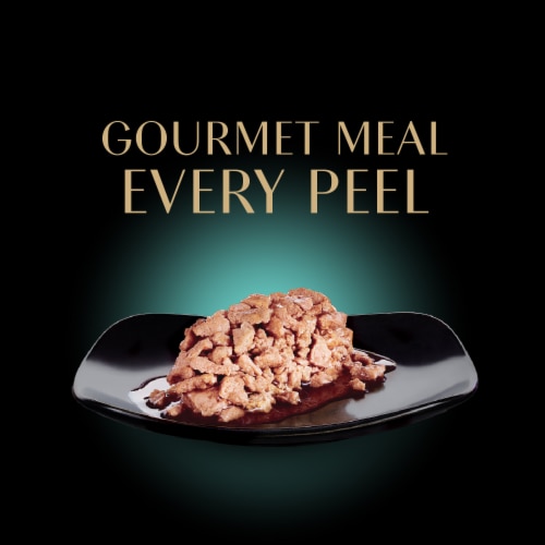 Sheba Perfect Portions Cuts in Gravy Gourmet Salmon Adult Wet Cat Food Perspective: right