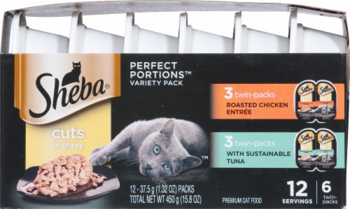 Sheba Perfect Portions Wet Adult Cat Food Tuna in Gravy 6 x 37.5g