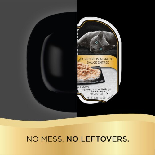 SHEBA PERFECT PORTIONS Bistro Chicken in Alfredo Sauce Entree Adult Wet Cat Food Perspective: right