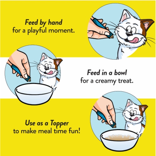 Temptations Creamy Puree Lickable Squeezable Cat Treats with Chicken Perspective: right
