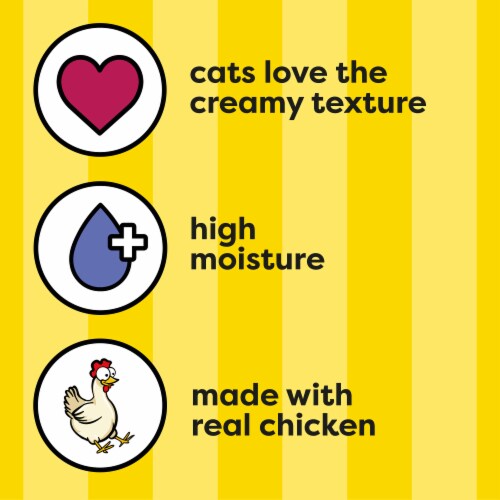 Temptations Creamy Puree with Salmon Lickable Squeezable Adult Cat Treats Perspective: right