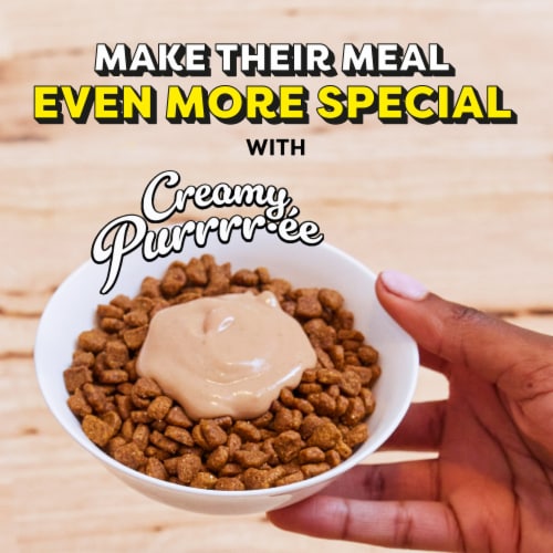 Temptations Creamy Puree Lickable Squeezable Wet Cat Treat Chicken Salmon & Tuna Variety Pack Perspective: right