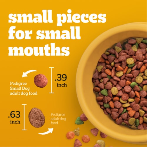 Pedigree Small Dog Adult Dry Dog Food Grilled Steak and Vegetable Flavor Perspective: right