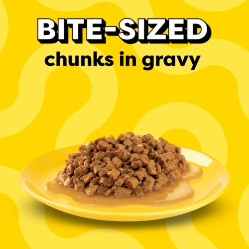 Temptations Bites in Gravy Tasty Chicken Flavor Adult Wet Cat Food Perspective: right