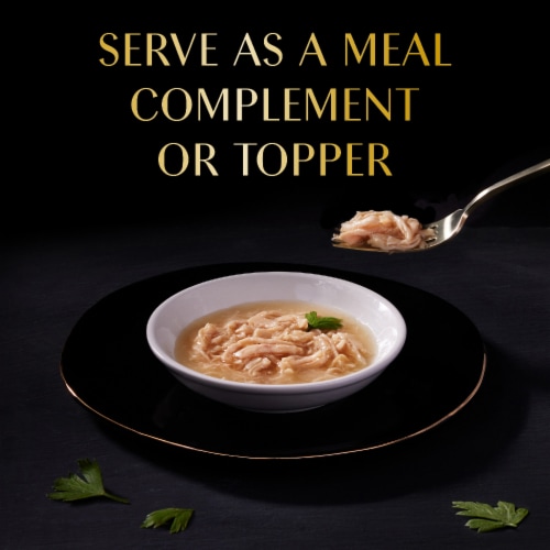 Sheba Selections Filets in Broth Cat Meal Complement Adult Chicken Recipe Perspective: right