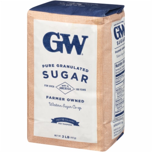 GW Extra Fine Granulated Pure Sugar Perspective: right