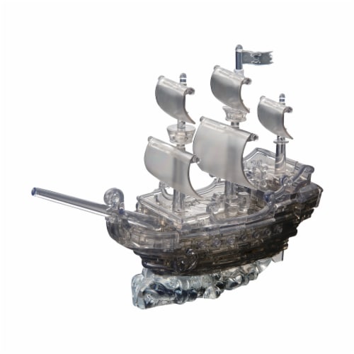 BePuzzled 3D Pirate Ship Crystal Puzzle Perspective: right
