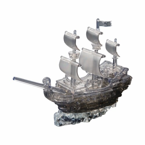 BePuzzled 3D Pirate Ship Crystal Puzzle Perspective: right