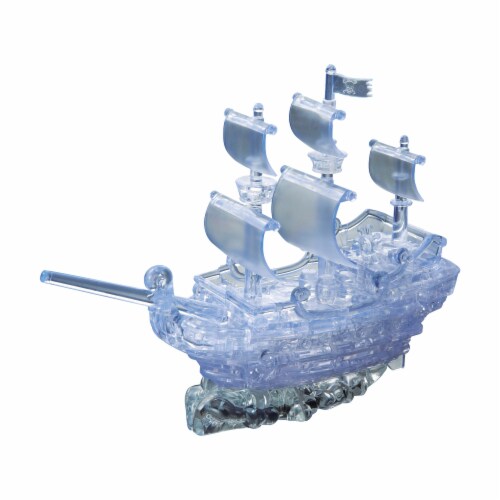 BePuzzled 3D Pirate Ship Crystal Puzzle Perspective: right
