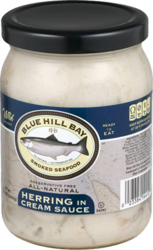 Blue Hill Bay All-Natural Herring in Cream Sauce Perspective: right