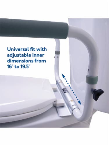 Carex® Toliet Support Rail Perspective: right