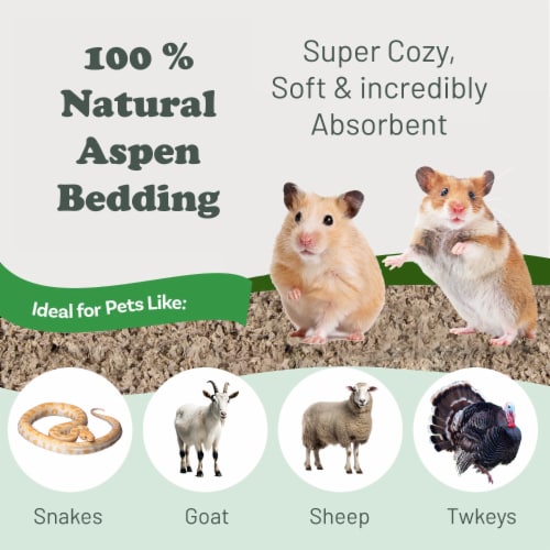 Continental Sleep, Premium Natural Pine Animal Bedding, Dust-Free, Soft Shavings Perspective: right