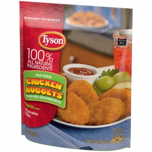 Tyson Chicken Nuggets Perspective: right