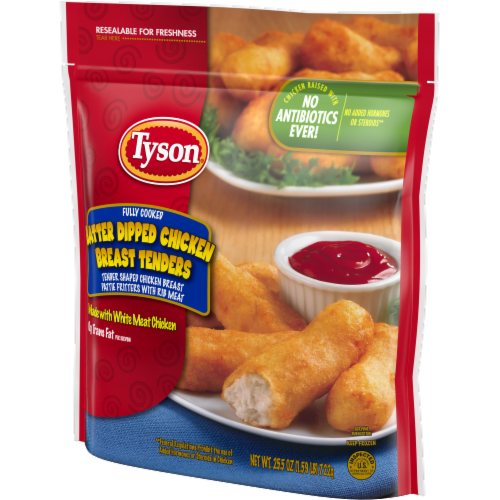 Tyson® Batter Dipped Chicken Breast Tenders Perspective: right