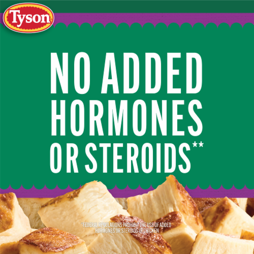 Tyson® Grilled & Ready® Fully Cooked Oven Roasted Diced Chicken Breast Perspective: right