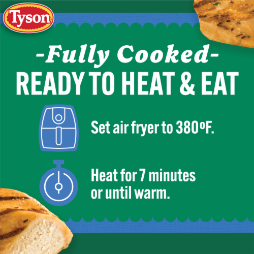 Tyson Frozen Grilled Chicken Breast Fillets Perspective: right