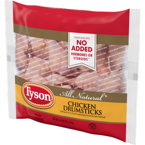 Tyson All Natural Fresh Chicken Drumsticks Perspective: right